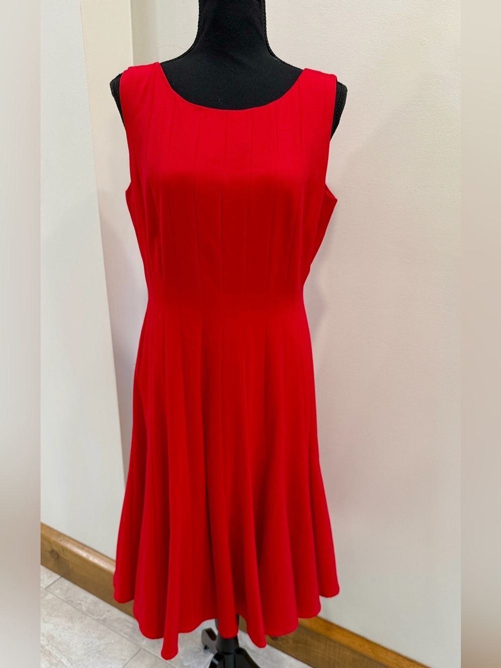 Ellen Tracey Red Sleeveless Dress Size 8